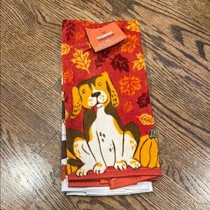 Celebrate Together Fall Dog Hand Towels Bundle Of 2
